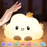 CUTE SILICONE LED NIGHT LIGHT USB RECHARGEABLE TOUCH CONTROL - CLOUD